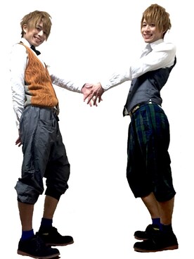 「アイテム（スーツベスト、グレー系）」を使った、まっきぃくん。さん（メンズ・176cm）の冬コーディネート