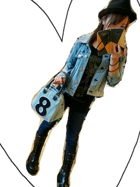 「muta（ムータ）のアイテム（バッグ）」を使った、shinraさん（レディース・146cm）の秋コーディネート