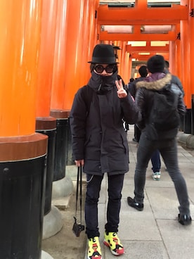 yuさん（メンズ・165cm）の冬コーディネート