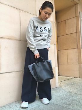「アメリカンラグシー」｜「アイテム（スウェット）」を使った、ARC imaokaさん（レディース・155cm）の冬コーディネート