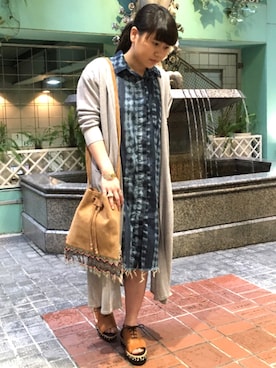 「NSF（エヌエスエフ）のアイテム（ワンピース/ドレス）」を使った、ARC imaokaさん（レディース・155cm）の春コーディネート