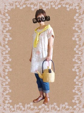 トモロウさん（レディース・151cm）の夏コーディネート