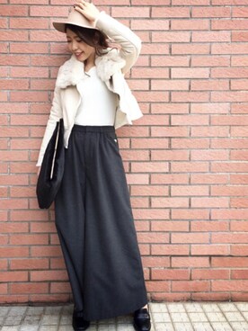 「ROYAL PARTY（ロイヤルパーティー）のアイテム（その他アウター）」を使った、ROYALPARTYさん（レディース・166cm）の秋コーディネート
