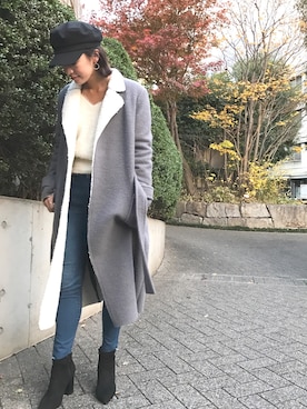 「ROYAL PARTY（ロイヤルパーティー）のアイテム（その他アウター）」を使った、ROYALPARTYさん（レディース・166cm）の冬コーディネート