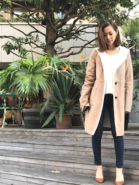 「ROYAL PARTY（ロイヤルパーティー）のアイテム（その他アウター）」を使った、ROYALPARTYさん（レディース・166cm）の冬コーディネート
