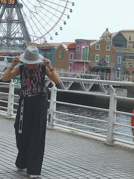 「Marc by Marc Jacobs（マークバイマークジェイコブス）のアイテム（バッグ）」を使った、KAWAYUIさん（レディース・156cm）の夏コーディネート