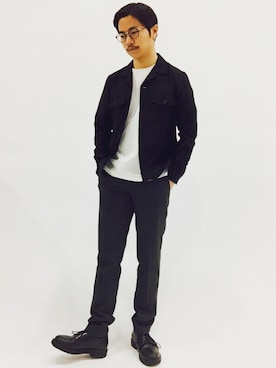 「グレーパンツ」｜K-1RO(ケーイチロー)さん（メンズ・171cm）の春コーディネート