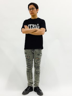 K-1RO(ケーイチロー)さん（メンズ・171cm）の春コーディネート