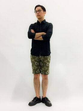 「Garbstore（ガーブストア）のアイテム」を使った、K-1RO(ケーイチロー)さん（メンズ・171cm）の春コーディネート