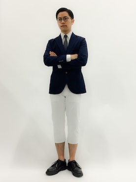 「MACKINTOSH PHILOSOPHY（ﾏｯｷﾝﾄｯｼｭ ﾌｨﾛｿﾌｨｰ）のアイテム（ジャケット/アウター）」を使った、K-1RO(ケーイチロー)さん（メンズ・171cm）の春コーディネート