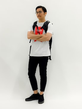 「STUDIOUS（ステュディオス）のアイテム（バッグ）」を使った、K-1RO(ケーイチロー)さん（メンズ・171cm）の春コーディネート