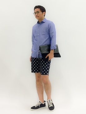 「Terrem（テレム）のアイテム」を使った、K-1RO(ケーイチロー)さん（メンズ・171cm）の夏コーディネート