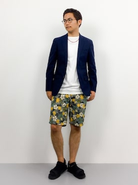 K-1RO(ケーイチロー)さん（メンズ・171cm）の夏コーディネート