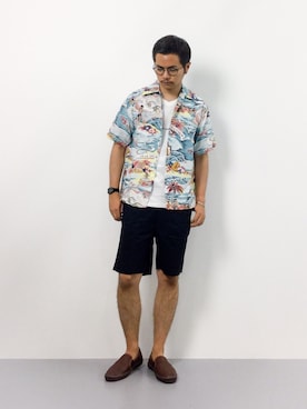 K-1RO(ケーイチロー)さん（メンズ・171cm）の夏コーディネート