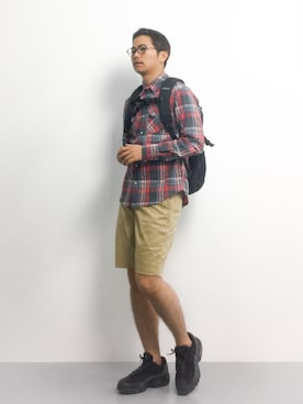 「Steven Alan（スティーブンアラン）のアイテム（チノパンツ）」を使った、K-1RO(ケーイチロー)さん（メンズ・171cm）の夏コーディネート