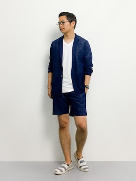 K-1RO(ケーイチロー)さん（メンズ・171cm）の夏コーディネート