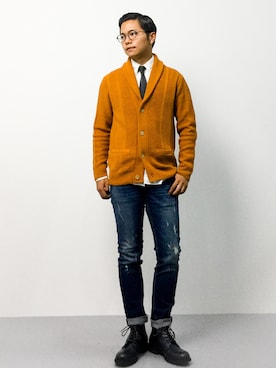 K-1RO(ケーイチロー)さん（メンズ・171cm）の秋コーディネート