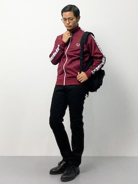 「UK」｜「アイテム（ブルゾン）」を使った、K-1RO(ケーイチロー)さん（メンズ・171cm）の秋コーディネート