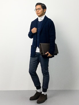 K-1RO(ケーイチロー)さん（メンズ・171cm）の秋コーディネート