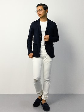 K-1RO(ケーイチロー)さんの「Lee/リー/Color Skinny Pants」を使ったコーディネート