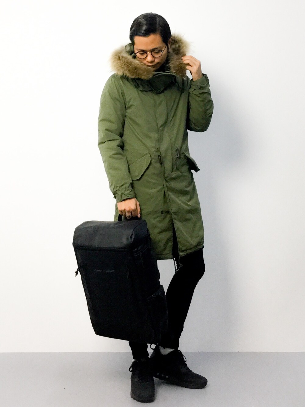 K-1RO(ケーイチロー)さんの「ALPHA INDUSTRIES×URBAN RESEARCH iD　別注M65 PARKA（Alpha Industries）」を使ったコーディネート