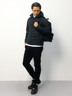 「フード」｜K-1RO(ケーイチロー)さん（メンズ・171cm）の秋コーディネート