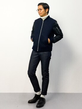 K-1RO(ケーイチロー)さん（メンズ・171cm）の秋コーディネート