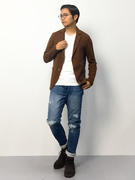 K-1RO(ケーイチロー)さん（メンズ・171cm）の秋コーディネート