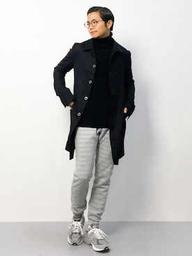 「knock through abstraction（ノックスルーアブストラクション）のアイテム」を使った、K-1RO(ケーイチロー)さん（メンズ・171cm）の秋コーディネート