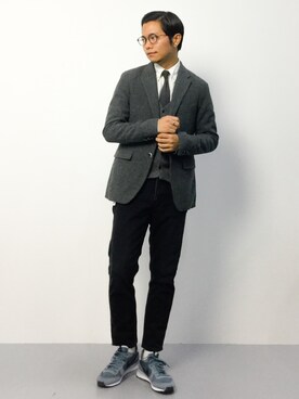 「SEVENDAYS=SUNDAY（セブンデイズサンデイ）のアイテム（シューズ）」を使った、K-1RO(ケーイチロー)さん（メンズ・171cm）の秋コーディネート