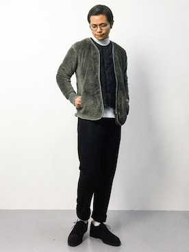 「アイテム（その他シューズ、ブルー系）」を使った、K-1RO(ケーイチロー)さん（メンズ・171cm）の秋コーディネート