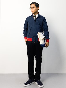 「20/80（テゥエンティーエイティー）のアイテム」を使った、K-1RO(ケーイチロー)さん（メンズ・171cm）の秋コーディネート