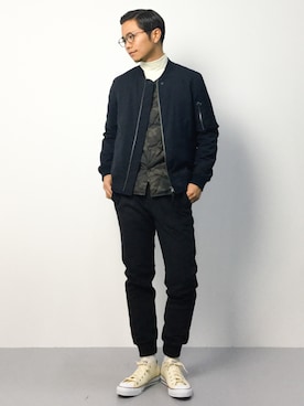 K-1RO(ケーイチロー)さん（メンズ・171cm）の秋コーディネート