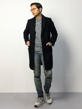 「SEVENDAYS=SUNDAY（セブンデイズサンデイ）のアイテム（シューズ）」を使った、K-1RO(ケーイチロー)さん（メンズ・171cm）の秋コーディネート