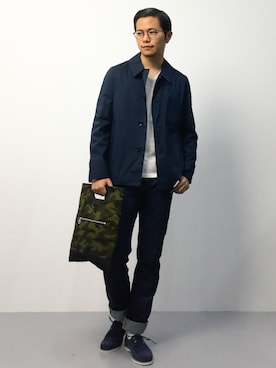 「Steven Alan（スティーブンアラン）のアイテム（その他アウター）」を使った、K-1RO(ケーイチロー)さん（メンズ・171cm）の秋コーディネート