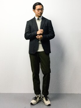 「Journal Standard TRISECT（トライセクト）のアイテム（テーラードジャケット）」を使った、K-1RO(ケーイチロー)さん（メンズ・171cm）の秋コーディネート