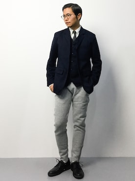 「PADRONE MUSEUM（パドローネミュージアム）のアイテム」を使った、K-1RO(ケーイチロー)さん（メンズ・171cm）の冬コーディネート