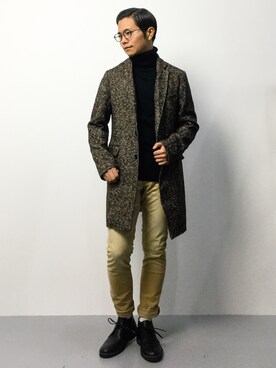 「PADRONE MUSEUM（パドローネミュージアム）のアイテム」を使った、K-1RO(ケーイチロー)さん（メンズ・171cm）の冬コーディネート