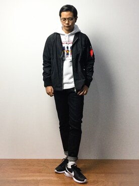 K-1RO(ケーイチロー)さん（メンズ・171cm）の冬コーディネート