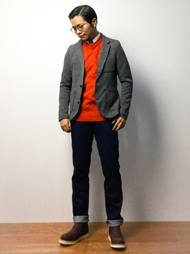 K-1RO(ケーイチロー)さん（メンズ・171cm）の冬コーディネート