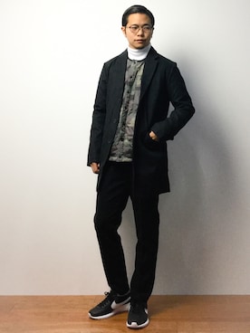 「Request（リクエスト）のアイテム（ジャケット/アウター）」を使った、K-1RO(ケーイチロー)さん（メンズ・171cm）の冬コーディネート