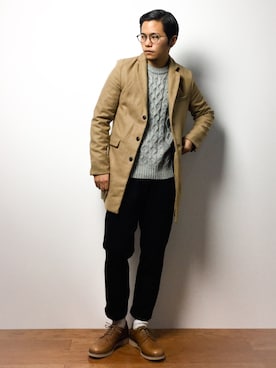 「PADRONE MUSEUM（パドローネミュージアム）のアイテム」を使った、K-1RO(ケーイチロー)さん（メンズ・171cm）の冬コーディネート