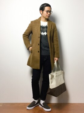 K-1RO(ケーイチロー)さん（メンズ・171cm）の冬コーディネート