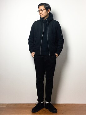 K-1RO(ケーイチロー)さん(メンズ・171cm)の冬コーディネート