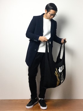 K-1RO(ケーイチロー)さん（メンズ・171cm）の冬コーディネート