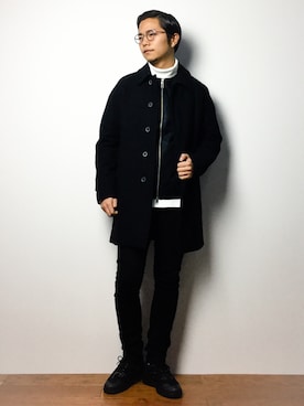 K-1RO(ケーイチロー)さん（メンズ・171cm）の冬コーディネート