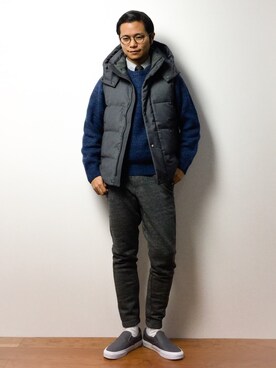 BLISS POINTのダウンベストを使った人気ファッションコーディネート - WEAR
