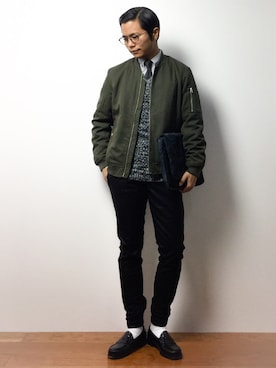 K-1RO(ケーイチロー)さん（メンズ・171cm）の冬コーディネート