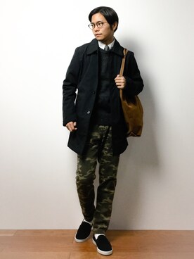 K-1RO(ケーイチロー)さん（メンズ・171cm）の冬コーディネート