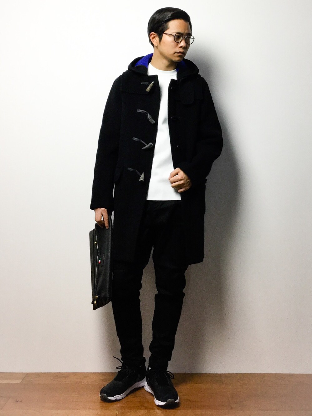 「Steven Alanの＜steven alan＞ STRC MLN CN/ﾆｯﾄо（ニット/セーター、ホワイト系）」を使った、K-1RO(ケーイチロー)さん（メンズ・171cm）の冬コーディネートの1枚目の写真